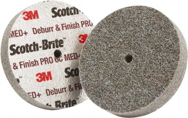 3M 7100053422 Deburring Wheel:  3" Dia,  1" Face Width,  1/4" Hole,  Density 6 N/A Ceramic