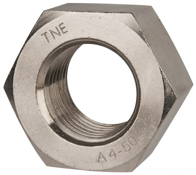 Value Collection HN4XX04500 Hex Nut: M45 x 4.50, Grade 316 & Austenitic Grade A4 Stainless Steel, Uncoated