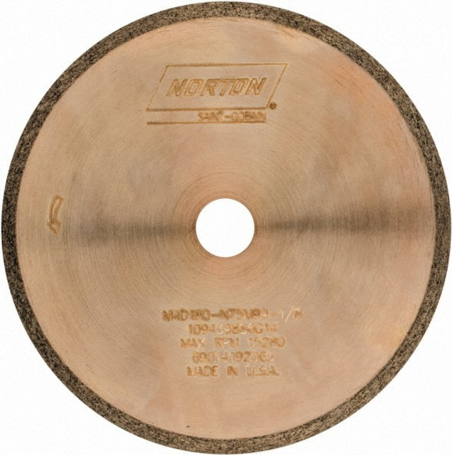 Norton 69014192063 Surface Grinding Wheel: 4" Dia, 1/2" Hole, 180 Grit