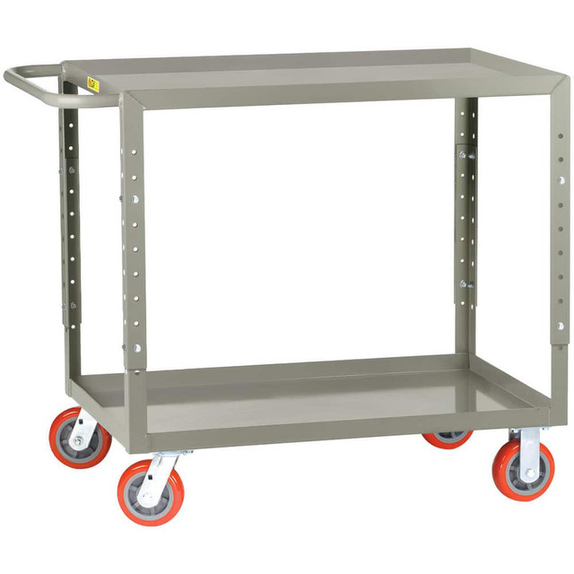 Little Giant. LGL2436-5PYBKAH Carts; Cart Type: Welded Service Cart ; Caster Type: 2 Rigid; 2 Swivel ; Brake Type: Wheel Brake ; Width (Inch): 24 ; Assembly: Comes Assembled ; Material: Steel