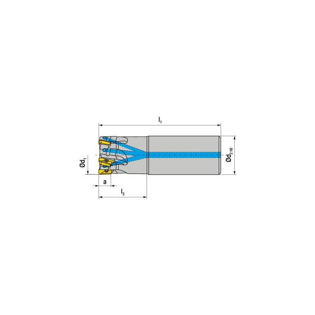 Ceratizit 5874715003 Indexable Square-Shoulder End Mills; Maximum Depth of Cut (Decimal Inch): 0.5510 ; Cutter Style: C211 ; Shank Type: Cylindrical ; Shank Diameter (Decimal Inch): 1.2500 ; Shank Diameter (Inch): 1-1/4 ; Insert Holding Method: Screw