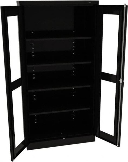 Tennsco CVD1470-BK Visible Storage Cabinet: 36" Wide, 18" Deep, 72" High