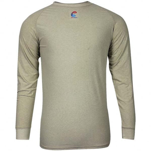 National Safety Apparel C52JKSRLS2X Base Layer Shirt: Cotton, 2X-Large, Tan