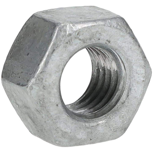 Value Collection MSC-52465887 Hex Nut: 1/2-13, A194 Grade 2H Steel, Galvanized Finish