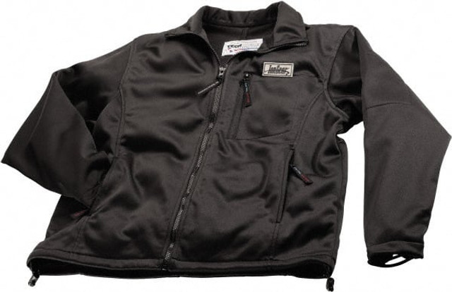 Techniche 5690-BK-XL Rain Jacket: Size X-Large, Non-Hazardous Protection, Black, Nylon & Polyester