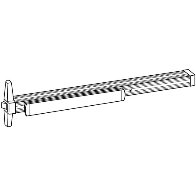 Von Duprin 33AEO 3 315 Push Bars; Material: Metal ; Locking Type: Exit Device Only ; Finish/Coating: Black Anodized Aluminum ; Maximum Door Width: 3ft ; Minimum Door Width: 2.33ft ; Grade: 1