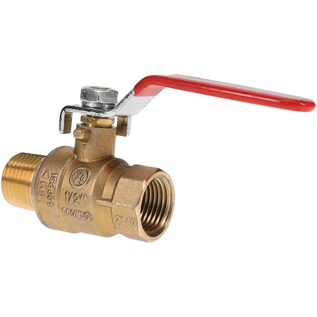 Value Collection TXMN050 Full Port Manual Ball Valve: 1/2" Pipe, Full Port