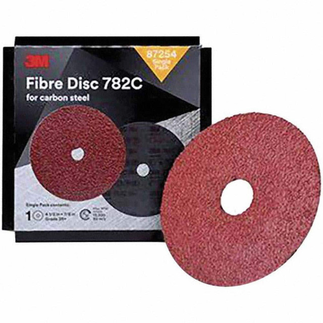 3M 7100109858 Fiber Disc:  4-1/2" Disc Dia,  36 Grit,  Ceramic