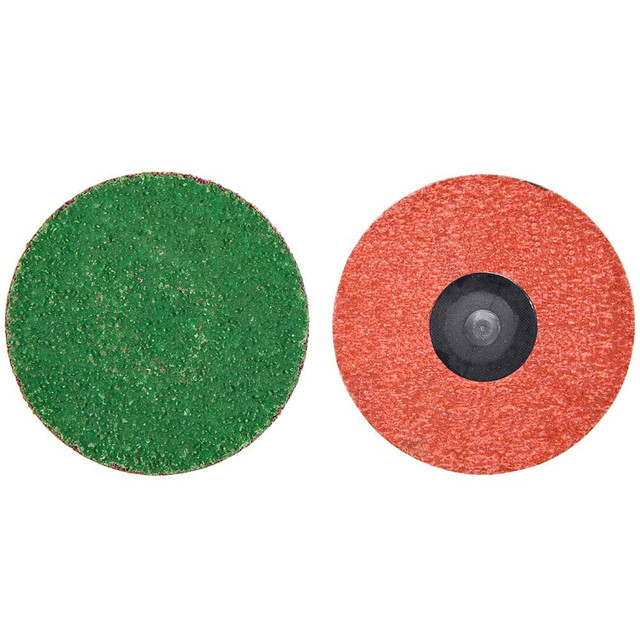 Merit Abrasives 08834167114 Quick-Change Disc: Power-Lock Type 3, 3" Disc Dia, 36 Grit, Zirconia Alumina, Coated