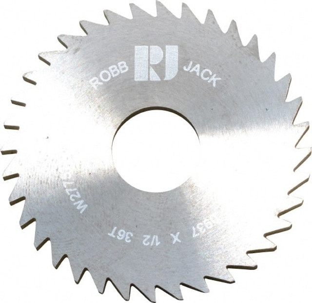 RobbJack C17-0937-16-36 Slitting & Slotting Saw: 1-3/4" Dia, 0.0937" Thick, 36 Teeth, Solid Carbide