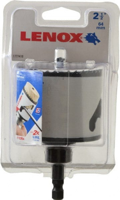 Lenox 1772954 Hole Saw: 2-1/2" Saw Dia, 1-9/16" Cut Depth