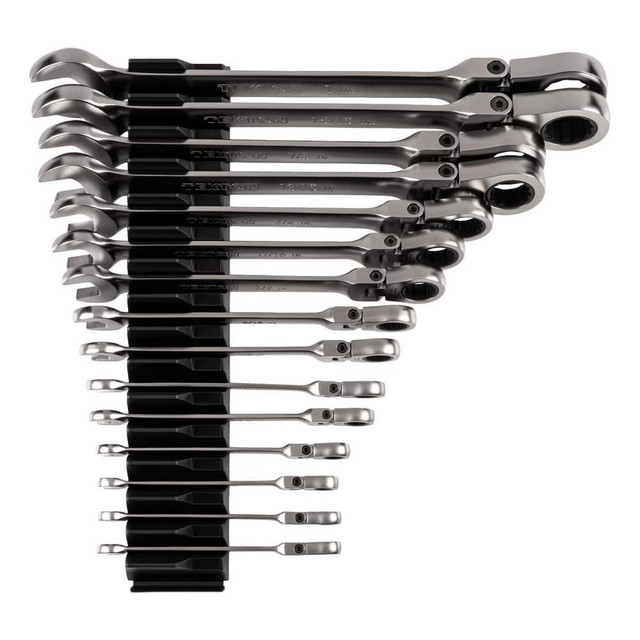 Tekton WRC95301 Wrench Sets; System Of Measurement: Inch ; Size Range: 1/4 in - 1 in ; Container Type: Plastic Holder ; Wrench Size: 1/4 in - 1 in ; Material: Steel ; Non-sparking: No