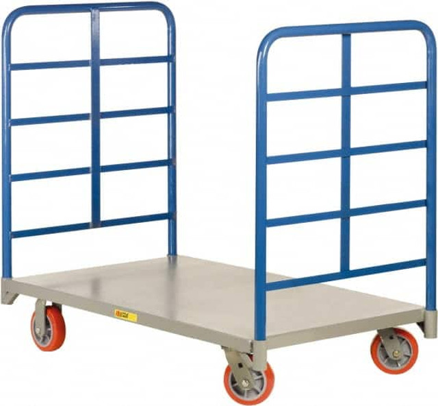 Little Giant. DR-2460-6PY Platform Truck: 3,600 lb Capacity, Steel Deck, 9" High