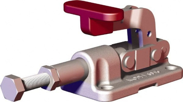 De-Sta-Co 6015-SS Standard Straight Line Action Clamp: 562.02 lb Load Capacity, 0.7" Plunger Travel, Flanged Base, Stainless Steel