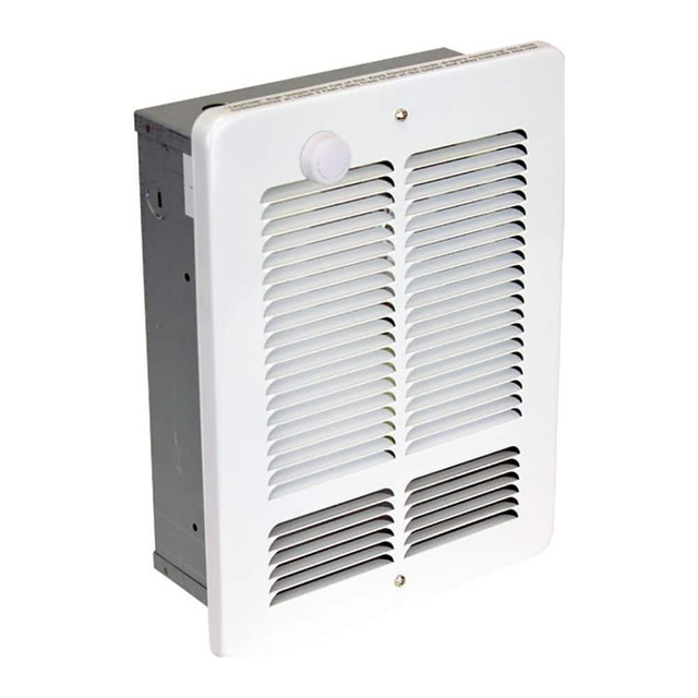 King Electric W1215-T-W Electric Forced Air Heaters; Heater Type: Wall ; Maximum BTU Rating: 5118 ; Voltage: 120V ; Phase: 1 ; Wattage: 1500 ; Overall Length (Decimal Inch): 13.6300