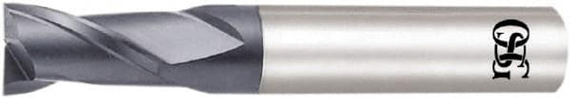 OSG 3181836 Square End Mill: 0.1417'' Dia, 0.2126'' LOC, 2 Flutes, Solid Carbide