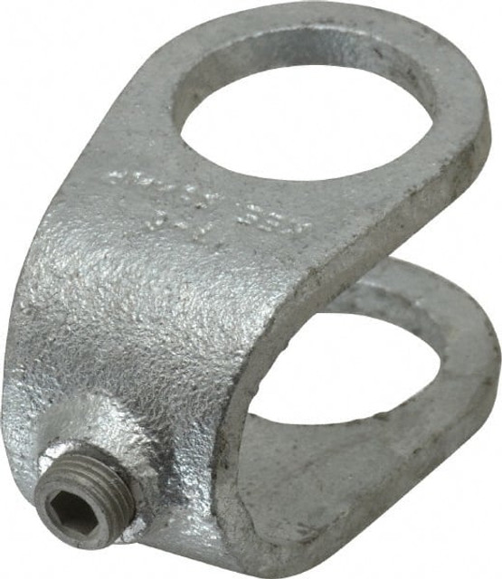 Kee 17-6 1" Pipe, Clamp-On Crossover, Malleable Iron Cross Pipe Rail Fitting