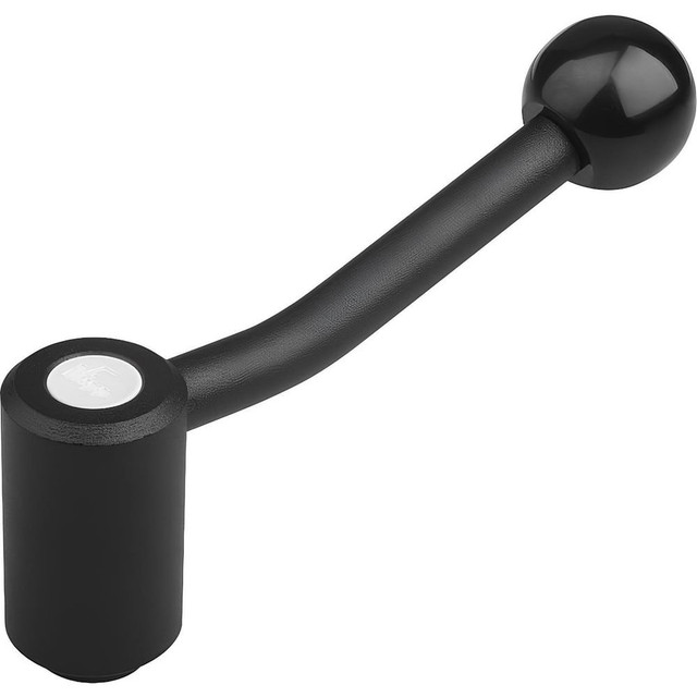 KIPP K0108.1101 Tension Lever Adjustable Clamping Handle: M10 x 1.50 Thread, 0.94" Hub Dia, Steel, Black