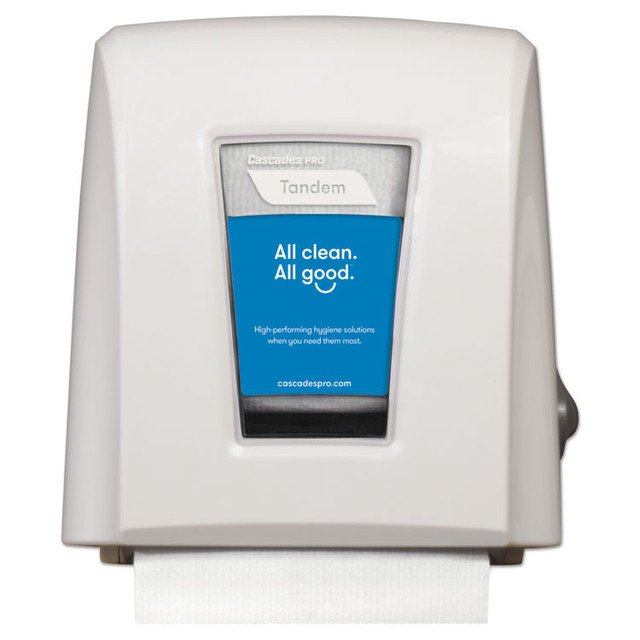 CASCADES TISSUE GROUP PRO C339 Tandem Mechanical No-Touch Roll Towel Dispenser, 11.6 x 7.3 x 12.6, White