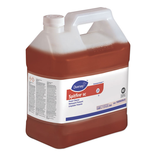 DIVERSEY 100969925 Spitfire SC Power Cleaner, 1.5 gal Bottle, 2/Carton