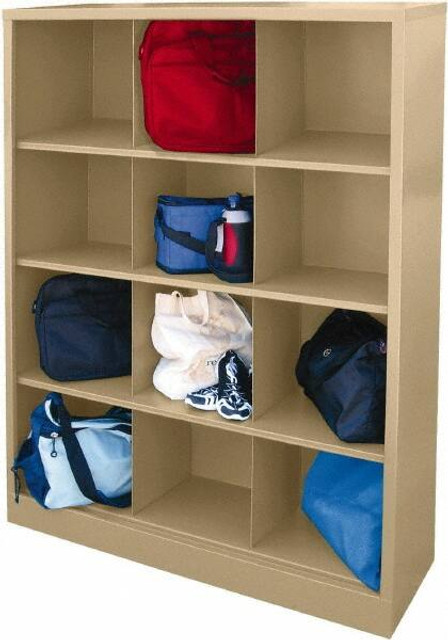 Sandusky Lee IC00461866-04 4 Shelf, Closed Shelving Cubby Cabinet