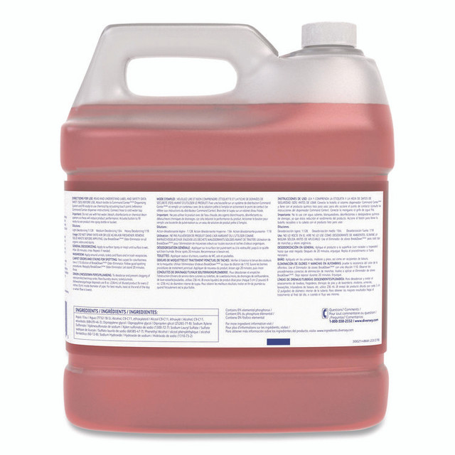 DIVERSEY 94377150 Breakdown Extra Concentrated Odor Eliminator, Fresh Scent, 6 qt Bottle, 2/Carton