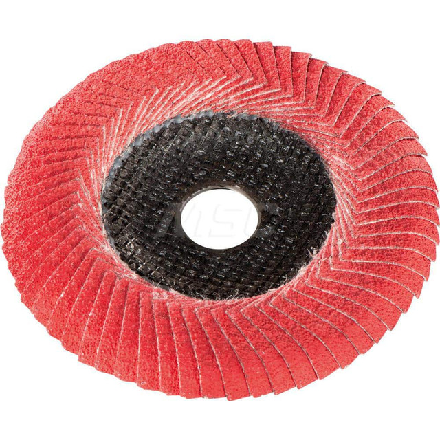 Metabo 626488000 Flap Disc: 6" Dia, 7/8" Hole, 60 Grit, Ceramic, Compact