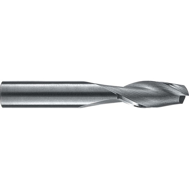 RobbJack NR-204-03 Square End Mill: 3/32'' Dia, 3/8'' LOC, 1/8'' Shank Dia, 1-1/2'' OAL, 2 Flutes, Solid Carbide