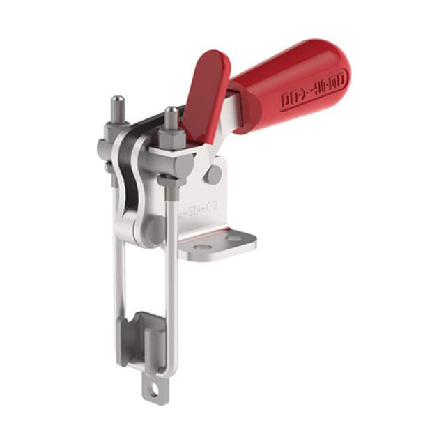De-Sta-Co 334-SS Pull-Action Latch Clamp: Vertical, 1,000 lb, U-Hook, Flanged Base