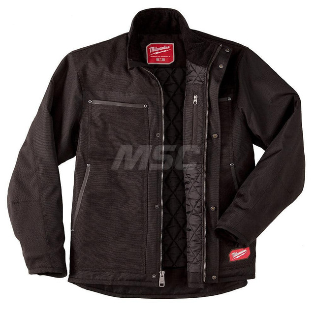 Milwaukee Tool 253B-3X Cold Weather Jacket: Size 3X-Large, Black, Polyester