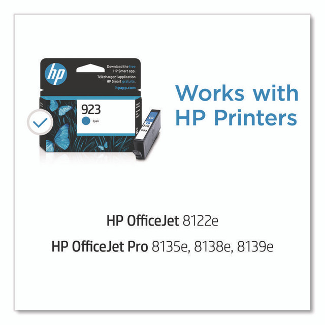 HP INC 4K0T0LN HP 923 (4K0T0LN) Cyan Original Ink Cartridge