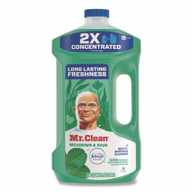 PROCTER & GAMBLE Mr. Clean® 10725 Multipurpose Cleaning Solution with Febreze, Meadows and Rain, 64 oz Bottle, 4/Carton