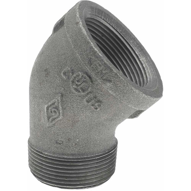 B&K Mueller 520-507HC Black 45 ° Street Elbow: 1-1/2", Threaded