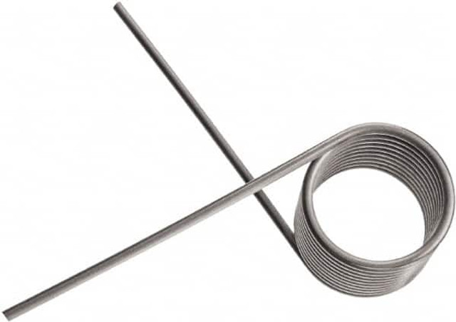 Associated Spring Raymond T018180140L 180° Deflection Angle, 0.216" OD, 0.018" Wire Diam, 2 Coils, Torsion Spring