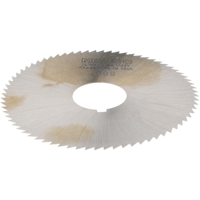 MSC OSPEC4343 Slitting & Slotting Saw: 2-3/4" Dia, 0.008" Thick, 72 Teeth, High Speed Steel