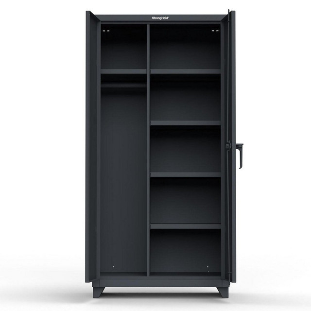 Strong Hold 36-W-245-L Storage Cabinets; Cabinet Type: Wardrobe ; Cabinet Material: Steel ; Width (Inch): 36in ; Depth (Inch): 24in ; Cabinet Door Style: Solid ; Height (Inch): 75in