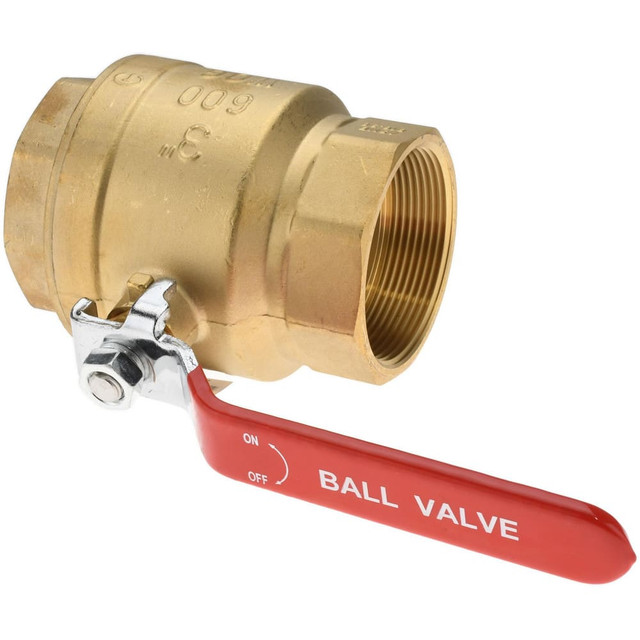 Value Collection TXN300 Full Port Manual Ball Valve: 3" Pipe, Full Port