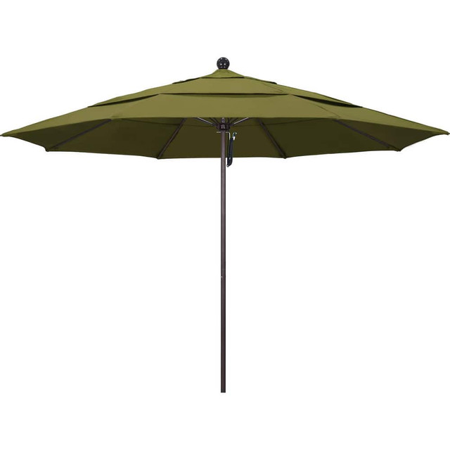 California Umbrella 194061619278 Patio Umbrellas; Fabric Color: Palm ; Base Included: No ; Fade Resistant: Yes ; Diameter (Feet): 11 ; Canopy Fabric: Pacifica