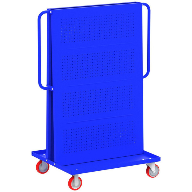 Valley Craft F89550B Mobile Work Stands; Stand Type: Mobile A-Frame Lean Tool Cart ; Stand Style: A-Frame ; Brake Type: Wheel Brake ; Leg Style: Fixed ; Load Capacity: 1000 ; Color: Blue