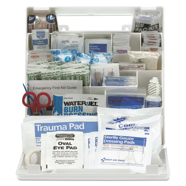 FIRST AID ONLY, INC. 90639 ANSI Class A+ First Aid Kit for 50 People, 183 Pieces, Plastic Case
