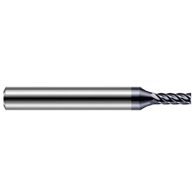 Harvey Tool 915940-C6 Square End Mill: 0.04'' Dia, 0.12'' LOC, 1/4'' Shank Dia, 2-1/2'' OAL, 5 Flutes, Solid Carbide