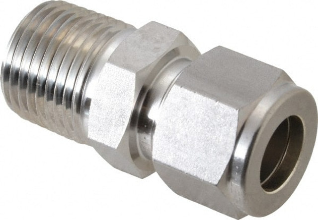 Ham-Let 3008996 Compression Tube Connector: 1/2" Thread, Compression x MNPT