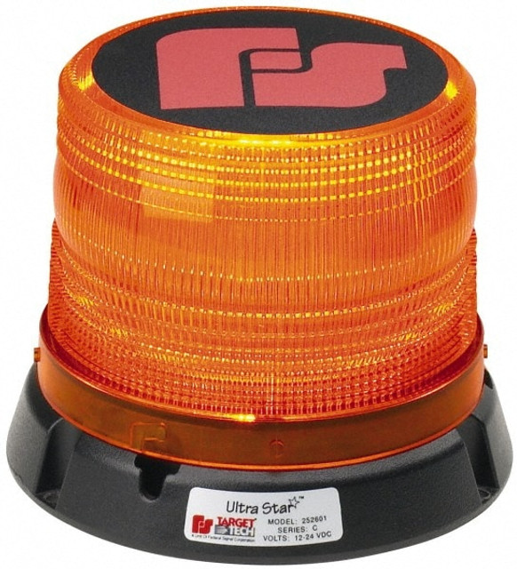 Federal Signal Emergency 252650-02SC Class I Candelas, 95, 120 & 60 FPM, Permanent 1" Pipe Mount Emergency LED Beacon Light Assembly