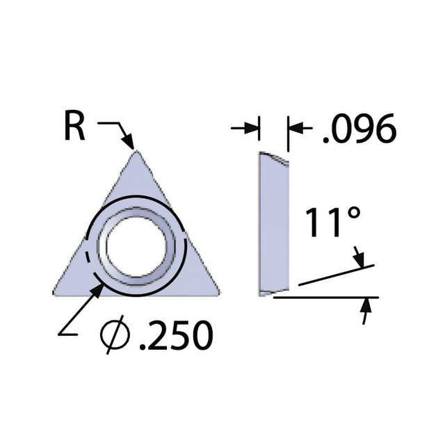 Scientific Cutting Tools ATP2071E Boring Insert: ATP2071E, Solid Carbide