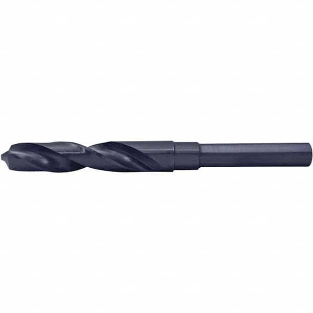 Cle-Force C68709 Reduced Shank Drill Bit: 1-3/64'' Dia, 1/2'' Shank Dia, 118 0, High Speed Steel