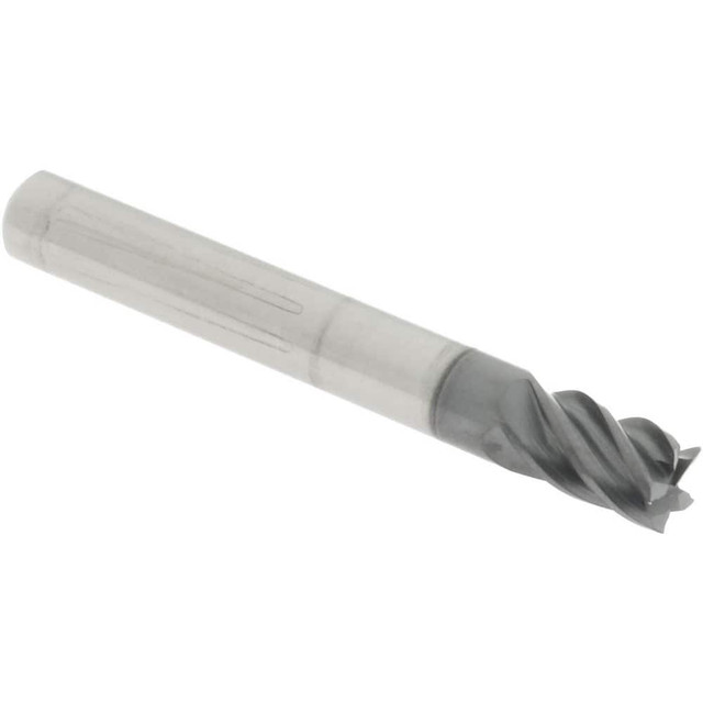 Accupro 6503334 Square End Mill:  0.2500" Dia, 0.375" LOC, 0.25" Shank Dia, 2" OAL, 5 Flutes, Solid Carbide