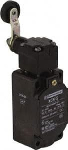 Telemecanique Sensors XCKS131 General Purpose Limit Switch: DP, NC, Roller Lever, Side