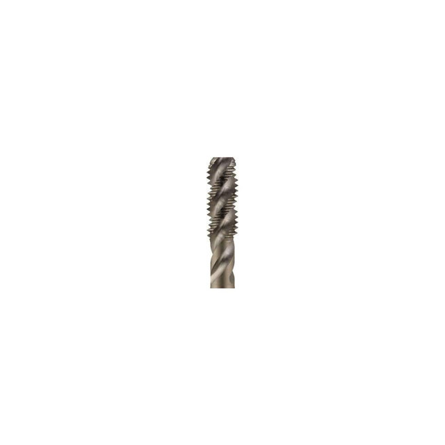 Yamawa 386535 Spiral Flute Tap:  M8x1.25,  Metric,  3 Flute,  2-1/2 - 3,  2B Class of Fit,  Vanadium High-Speed Steel,  Nickel Finish
