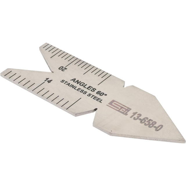 SPI 13-658-0 60° Angle, Stainless Steel Center Gage