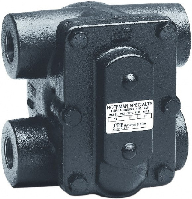 Hoffman Speciality 404222 4 Port, 1-1/4" Pipe, Stainless Steel Float & Thermostatic Steam Trap